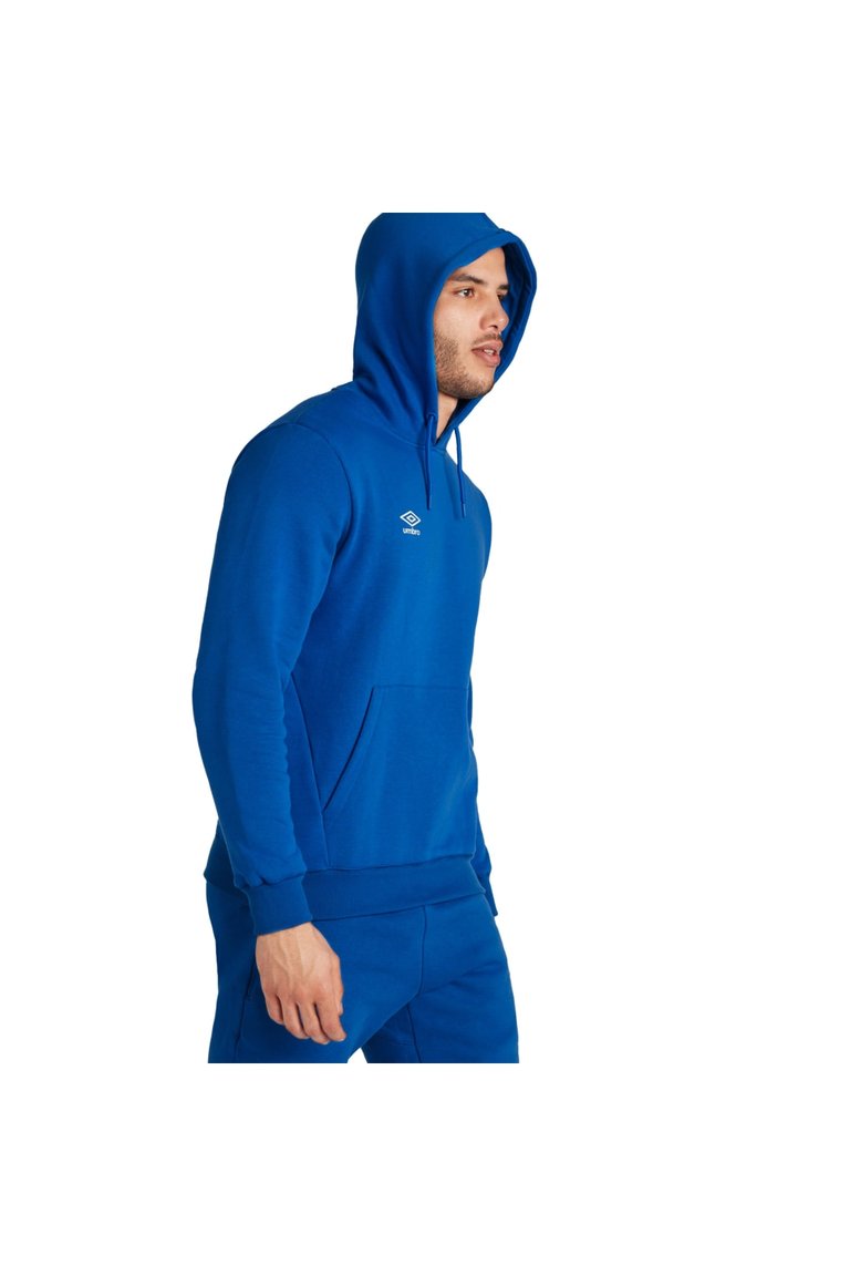 Mens Club Leisure Hoodie - Royal Blue/White