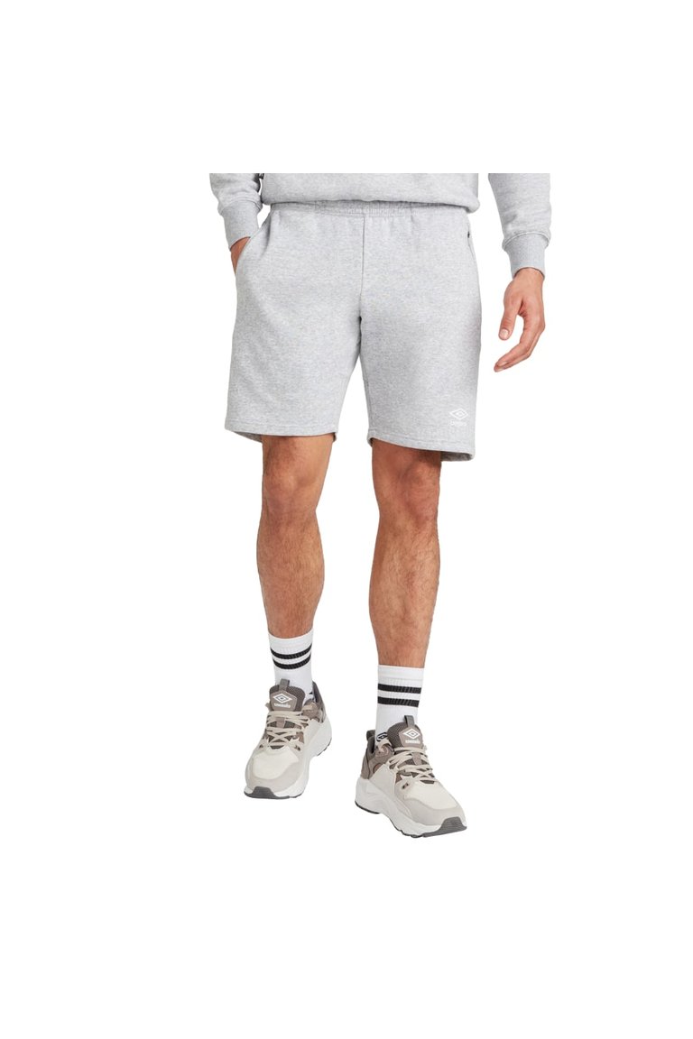 Mens Club Leisure Shorts - Grey Marl/White - Grey Marl/White