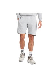 Mens Club Leisure Shorts - Grey Marl/White - Grey Marl/White