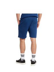 Mens Club Leisure Shorts - Navy Blue/White