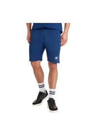 Mens Club Leisure Shorts - Navy Blue/White - Navy Blue/White