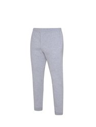 Mens Club Leisure Sweatpants - Grey Marl/White