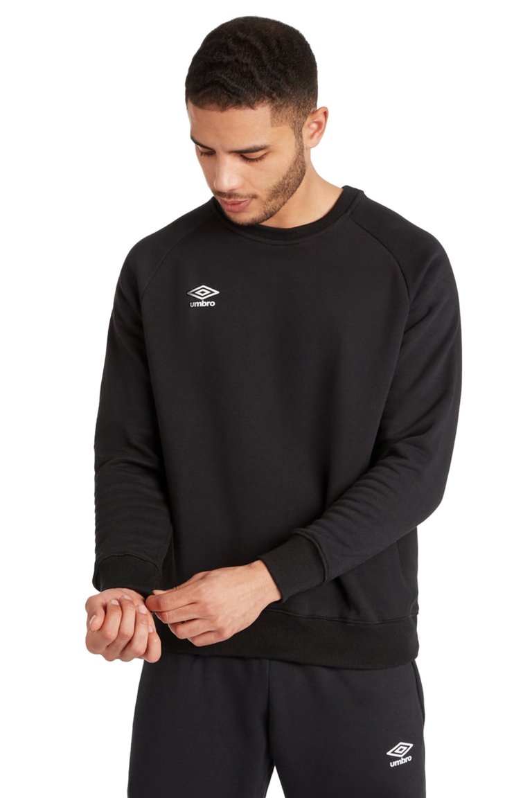 Mens Club Leisure Sweatshirt - Black/White - Black/White