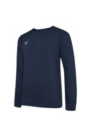 Mens Club Leisure Sweatshirt - Grey Marl/White