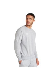 Mens Club Leisure Sweatshirt - Grey Marl/White - Grey Marl/White
