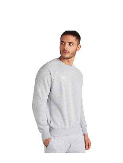 Umbro Mens Club Leisure Sweatshirt - Grey Marl/White product