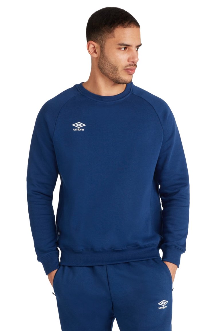 Mens Club Leisure Sweatshirt - Navy/White - Navy/White