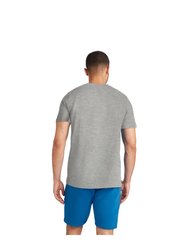 Mens Club Leisure T-Shirt - Light Grey Marl