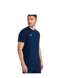 Mens Club Leisure T-Shirt  - Navy/White