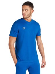 Mens Club Leisure T-Shirt - Royal Blue/White - Royal Blue/White