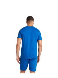 Mens Club Leisure T-Shirt - Royal Blue/White