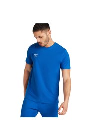 Mens Club Leisure T-Shirt - Royal Blue/White