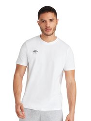 Mens Club Leisure T-Shirt - White/Black - White/Black