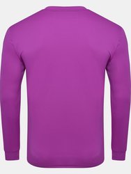 Mens Club Long-Sleeved Jersey - Purple Cactus