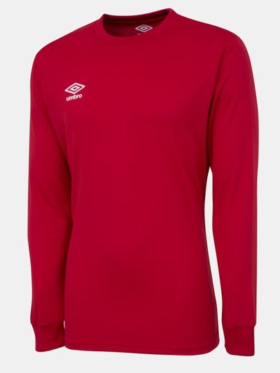 Umbro Mens Club Long-Sleeved Jersey - Vermillion product