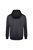 Mens Contrast Panel Full Zip Hoodie - Carbon/Black