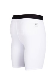 Mens Core Power Logo Base Layer Shorts - White - White