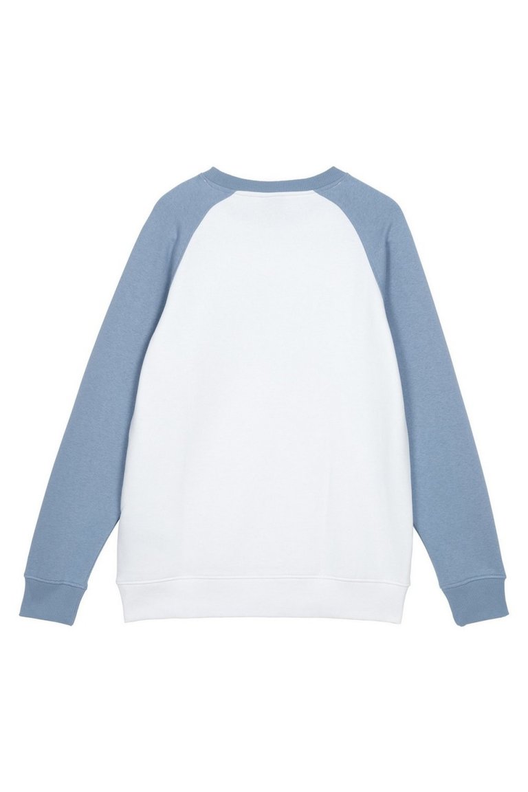 Mens Core Raglan Sweatshirt - White/Allure