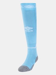 Men's Diamond Football Socks - Sky Blue/White
