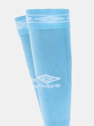 Men's Diamond Football Socks - Sky Blue/White