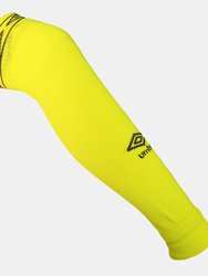 Mens Diamond Leg Sleeves - Safety Yellow/Carbon