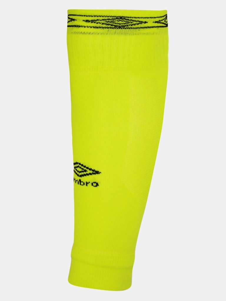 Mens Diamond Leg Sleeves - Safety Yellow/Carbon - Safety Yellow/Carbon