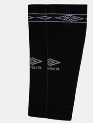 Mens Diamond Leg Sleeves Socks - Black/White