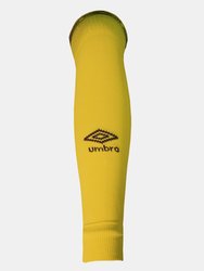 Mens Diamond Leg Sleeves Socks - Blazing Yellow/Carbon