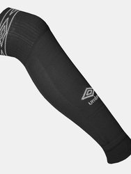 Mens Diamond Leg Sleeves Socks - Carbon/White