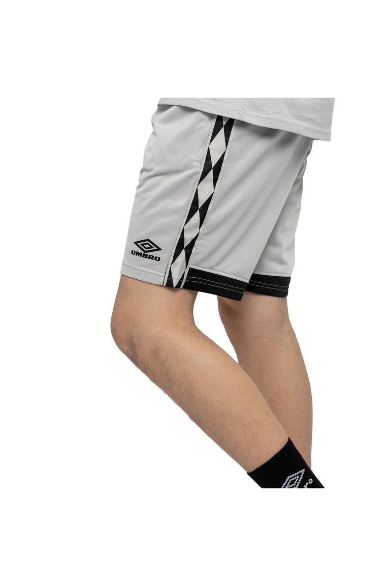 Umbro Lunar Rock/Black Mens Diamond Tricot Taped Shorts - Lunar