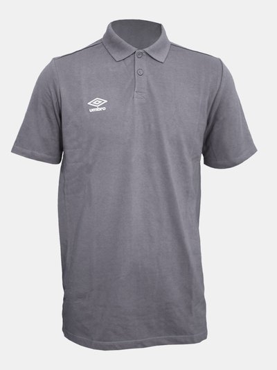 Umbro Mens Essential Polo Shirt - Carbon/White product