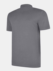 Mens Essential Polo Shirt - Carbon/White