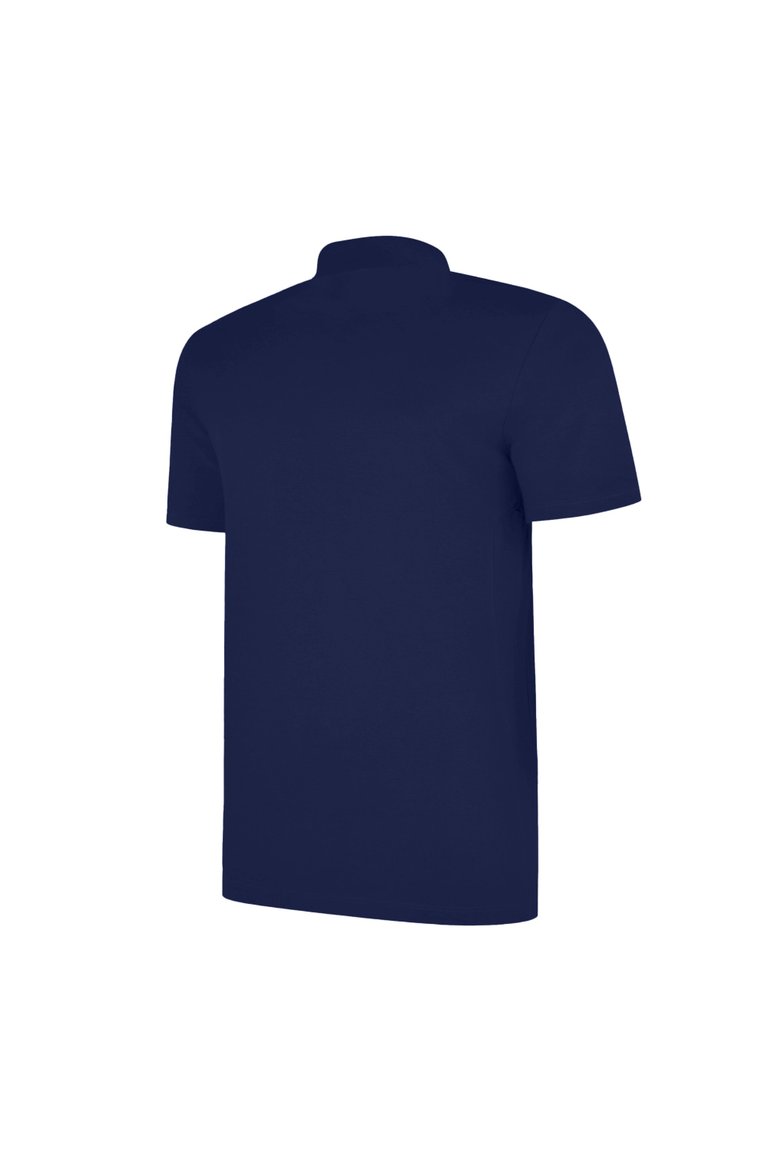 Mens Essential Polo Shirt - Dark Navy/White