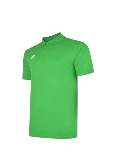 Umbro Mens Essential Polo Shirt - Emerald/White product