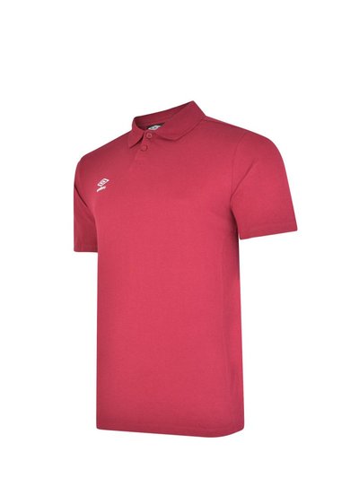 Umbro Mens Essential Polo Shirt - New Claret/White product