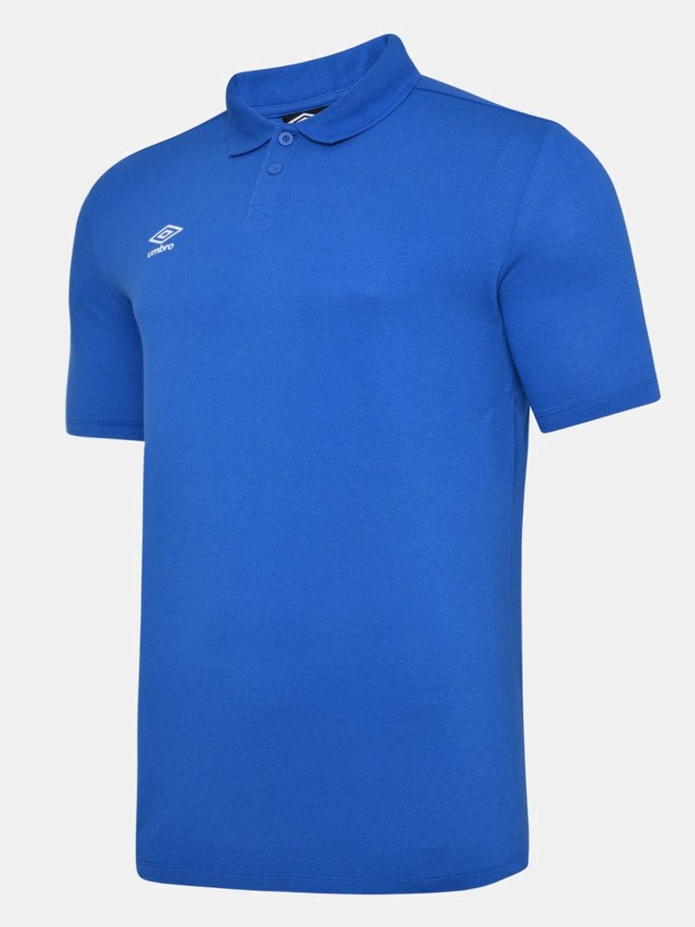 Mens Essential Polo Shirt - Royal Blue/White - Royal Blue/White