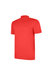 Mens Essential Polo Shirt - Vermillion/White