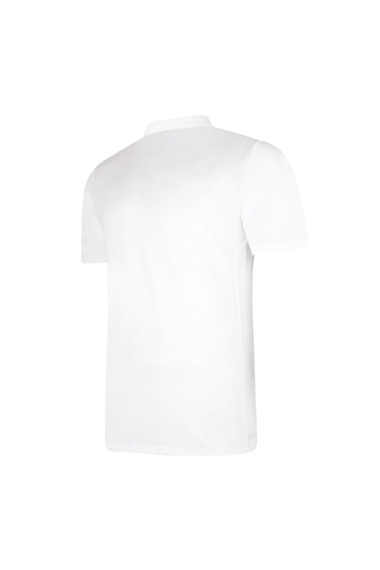 Mens Essential Polo Shirt - White/Black