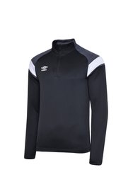 Mens Half Zip Jersey - Black/Carbon/Brilliant White - Black/Carbon/Brilliant White