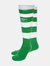 Mens Hooped Sock Leg - Emerald/White