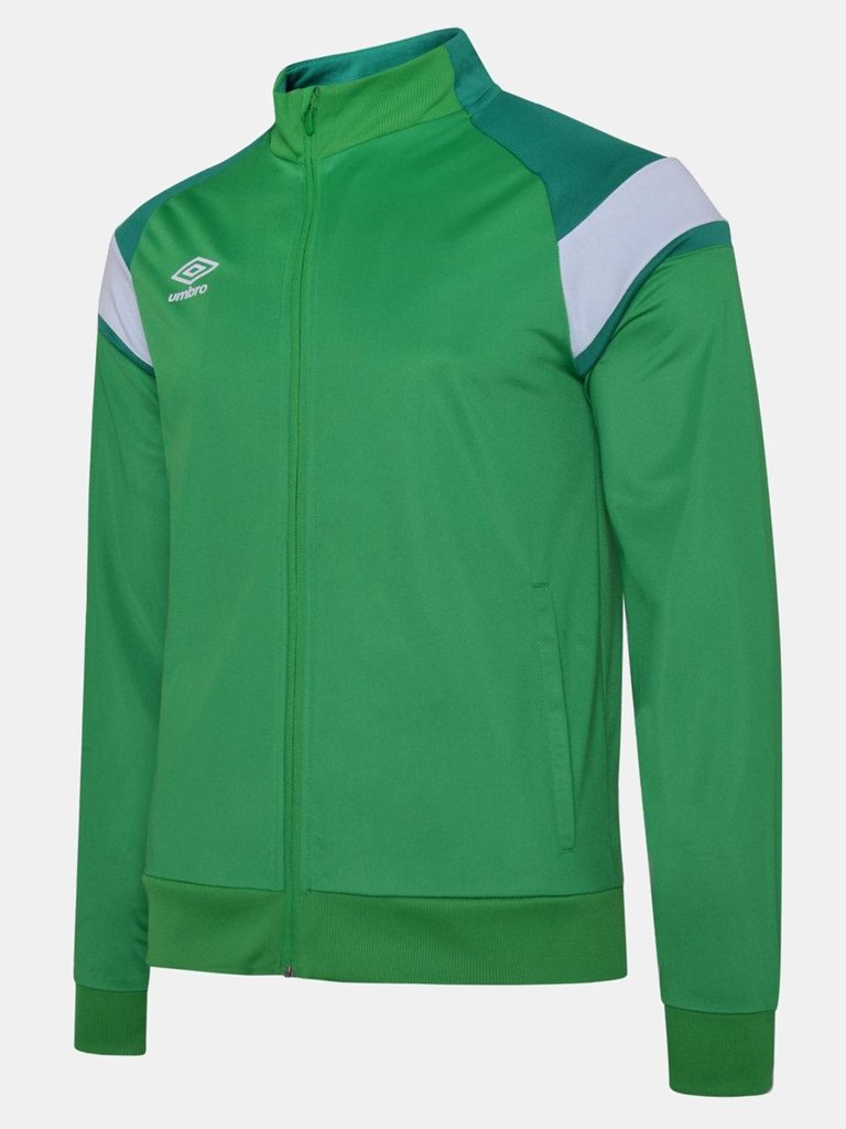 Mens Knitted Jacket (Emerald/Lush Meadows/Brilliant White) - Emerald/Lush Meadows/Brilliant White
