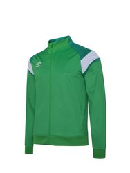 Mens Knitted Jacket (Emerald/Lush Meadows/Brilliant White) - Emerald/Lush Meadows/Brilliant White