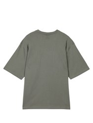 Mens Oversized Sports T-Shirt - Gunmetal Gray