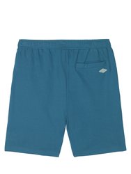 Mens Pique Shorts - Lyons Blue