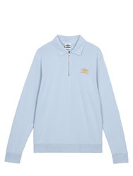 Mens Polo Sweatshirt - Angel Falls/Blazing Orange - Angel Falls/Blazing Orange