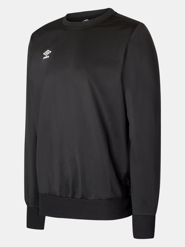 Mens Polyester Sweatshirt - Black - Black