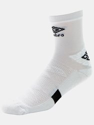 Mens Pro Protex Gripped Socks - White/Black - White/Black