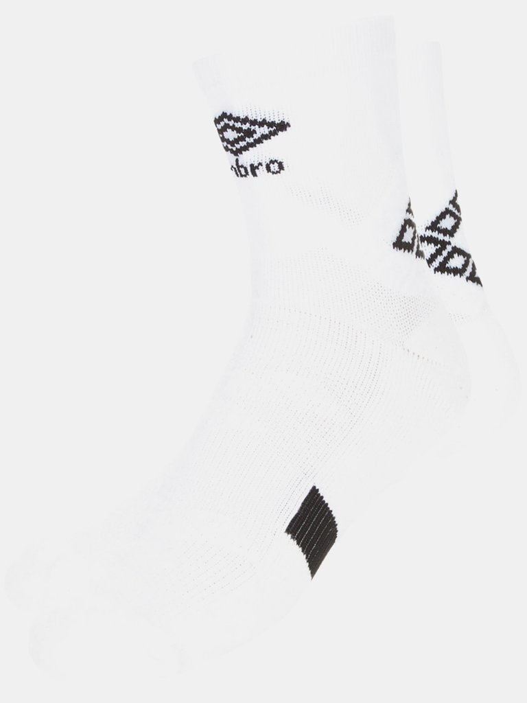 Mens Pro Protex Gripped Socks - White/Black