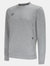Mens Pro Stacked Logo Fleece Pullover - Grey Marl/Black - Grey Marl/Black