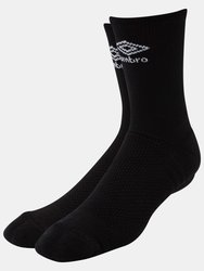 Mens Pro Tech Logo Socks - Black - Black
